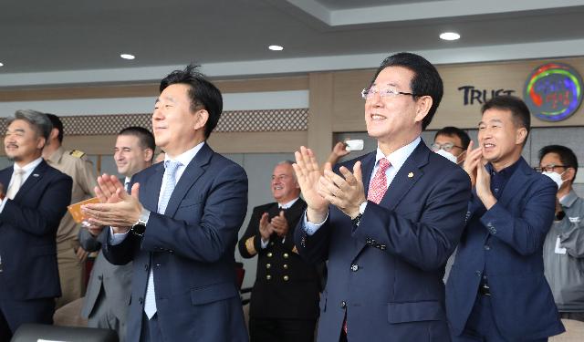 ㈜대한조선 5천만＄유조선 명명식 개최