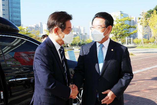 더불어민주당 이재명 대표 전남도청 방문