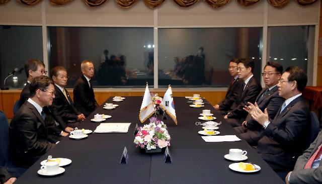 일본 고치현 우호대표단 사전환담