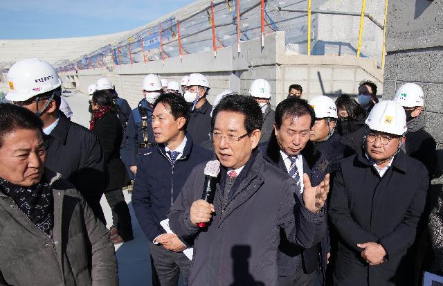 2023년 전국체전 목포종합경기장 건립공사 현장 점검