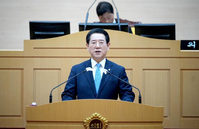 도의회 제368회 임시회 제1차 본회의 시정연설