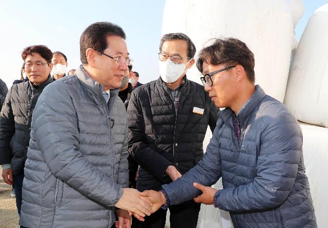 나주 세지면 멜론 재배 농가 방문
