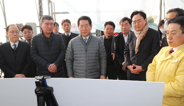 나주 세지면 멜론 재배 농가 방문