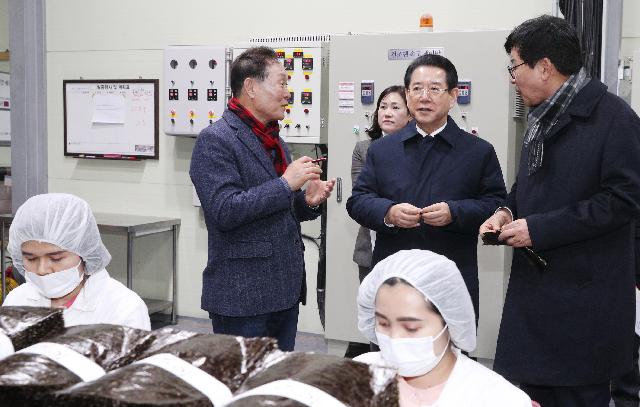 장흥 관산읍 무산김 가공공장 방문