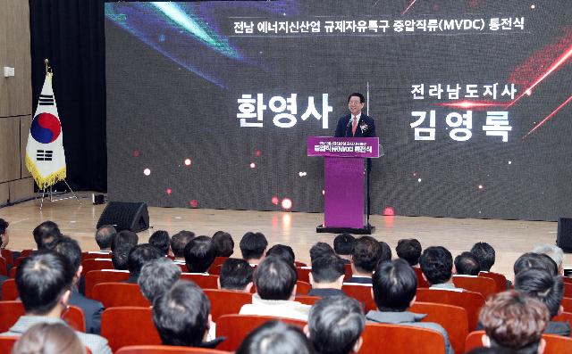 에너지신산업 규제자유특구 전력공급 통전식
