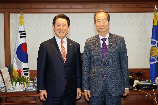 한덕수 국무총리 면담