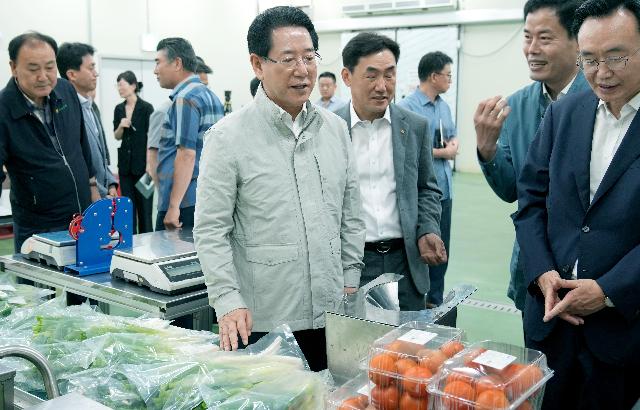 집중호우에 따른 농산물 가격 안정화 현장 점검