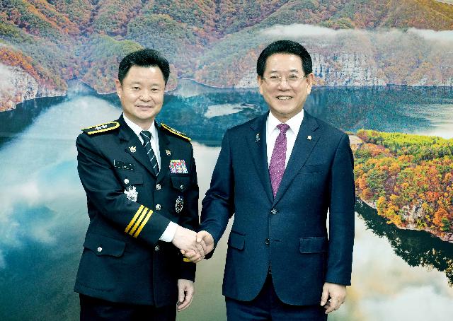 박정보 신임 전남경찰청장 면담