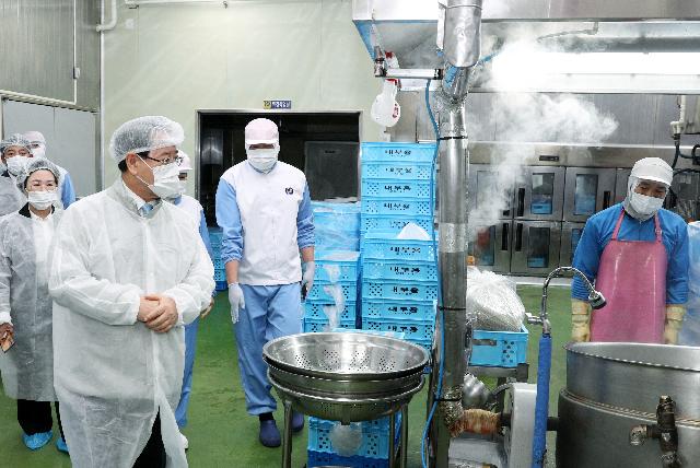 우수 농산물 가공업체 ㈜현대푸드시스템 방문
