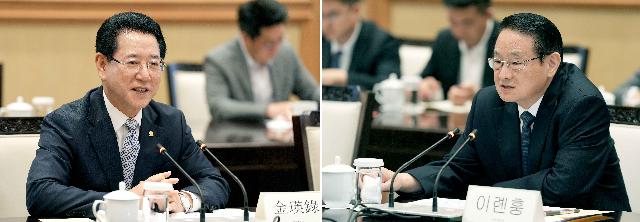 이롄훙 중국 저장성 당서기 회담