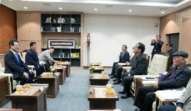 여순사건 유족회장단 면담