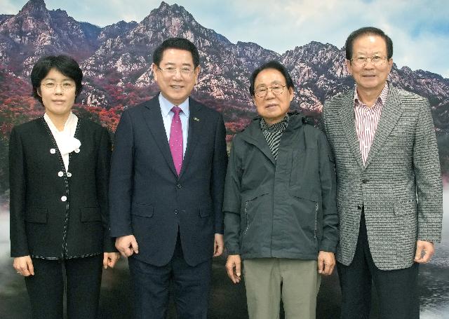 손기정 전남행정동우회장 면담