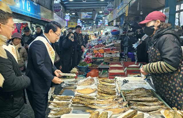 설 명절 맞이 전통시장 현장 방문(광주 남광주시장)