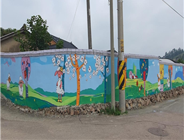영광군 군남 아양마을, 주민과 함께 아름다운 벽화 그리기2