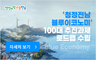 ‘청정전남 블루이코노미’ 100대 추진과제 로드맵 수립